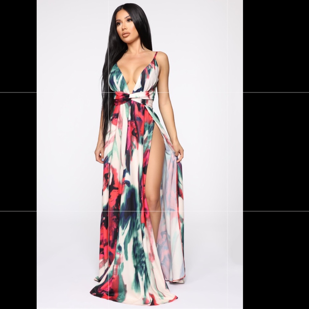 Fashion nova maxi dress XS